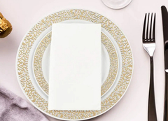 食品用 単品 固体 彩色 印刷 紙 ナプキン 1/4 折り 夕食用 紙